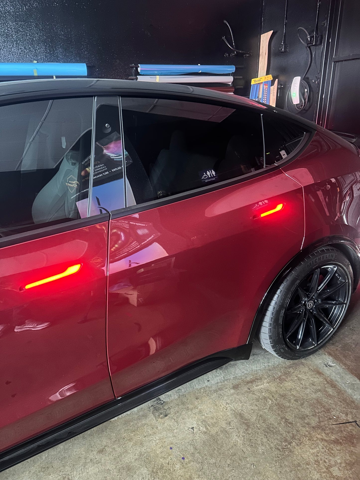 Auto Present Door Handles with Light on outside